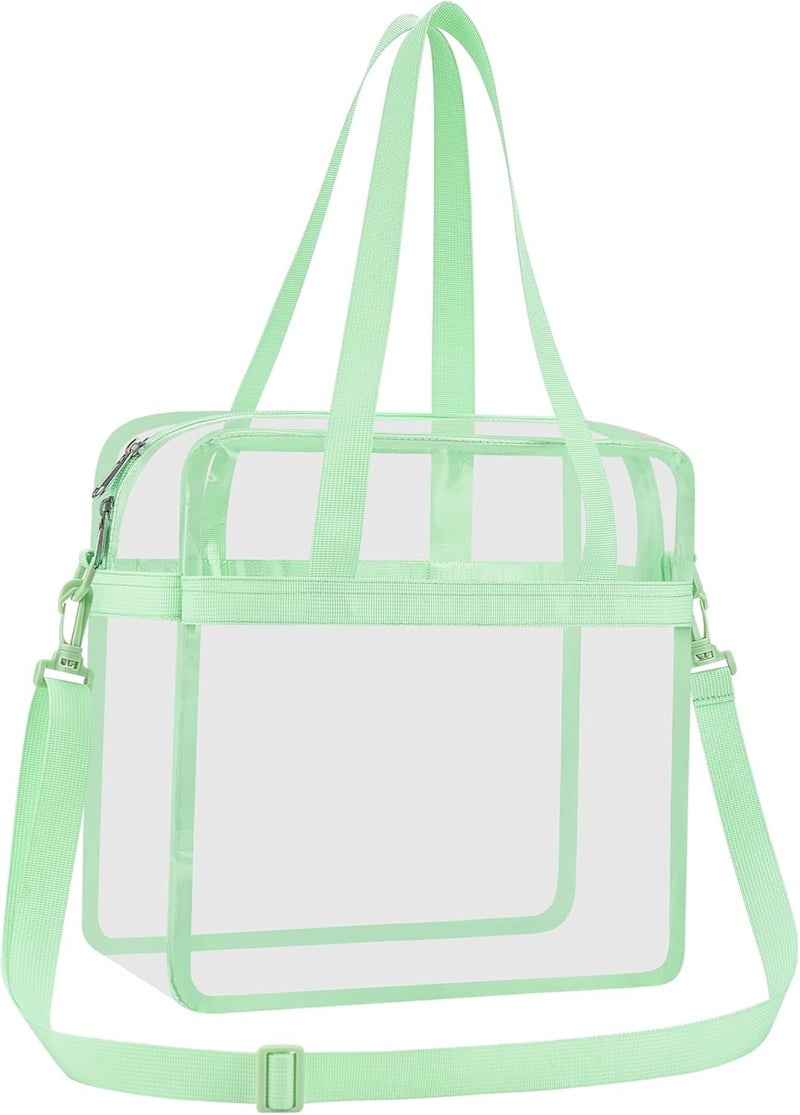 USPECLARE Clear Tote Bag for Stadium Events, 12x6x12 Transparent Stadium Bag for Work, Sports Games,Gym，Concerts - Image 2